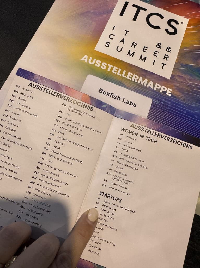 Boxfish Labs listed among startups in the ITCS exhibitor directory