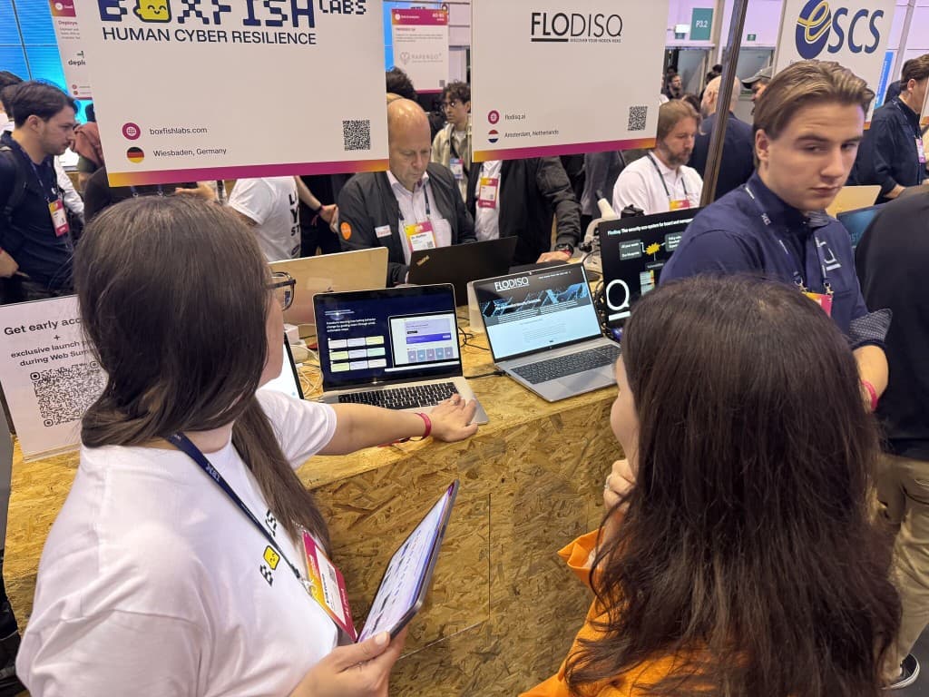 Boxfish Labs booth conversations at Web Summit