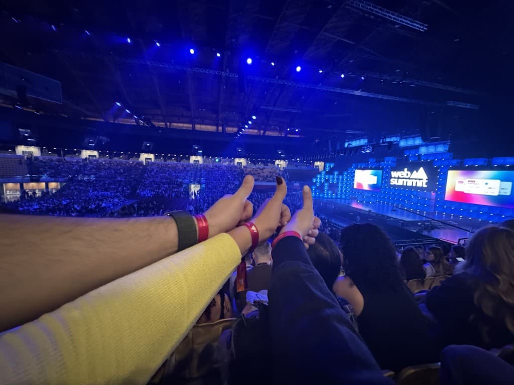 Web Summit crowd and stage