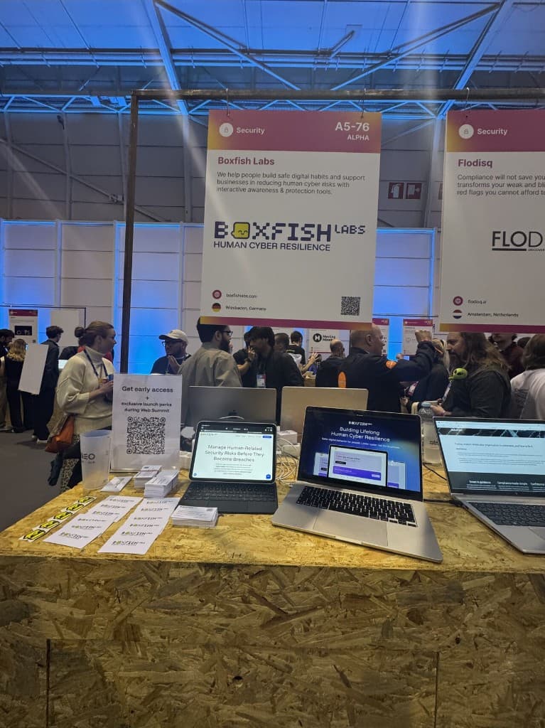 Boxfish Labs ALPHA stand A5-76 at Web Summit